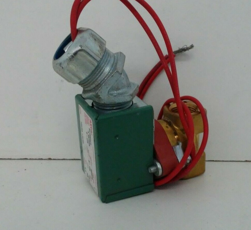 GUARANTEED! ASCO RED-HAT 5-125PSI 3/8″ 6.5WATTS 110/120V SOLENOID VALVE 8210B021