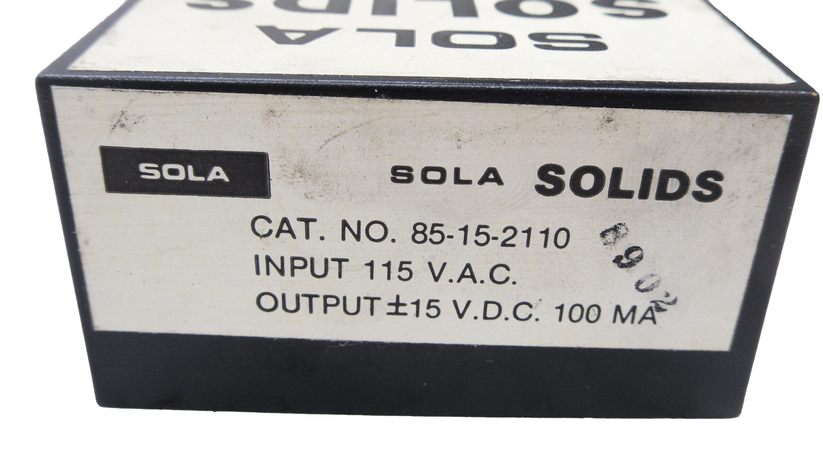 NEW SOLA 85-15-2110 POWER SUPPLY 115VAC 15VDC