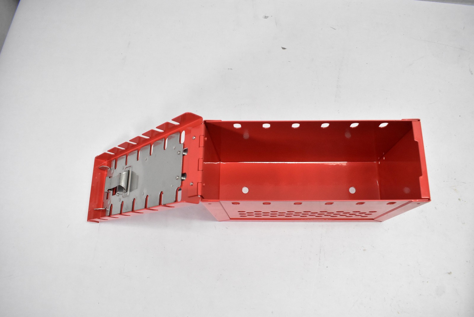 Master Lock 498A Group Lockout Lock Box LOTO Safety Series Steel Red Portable