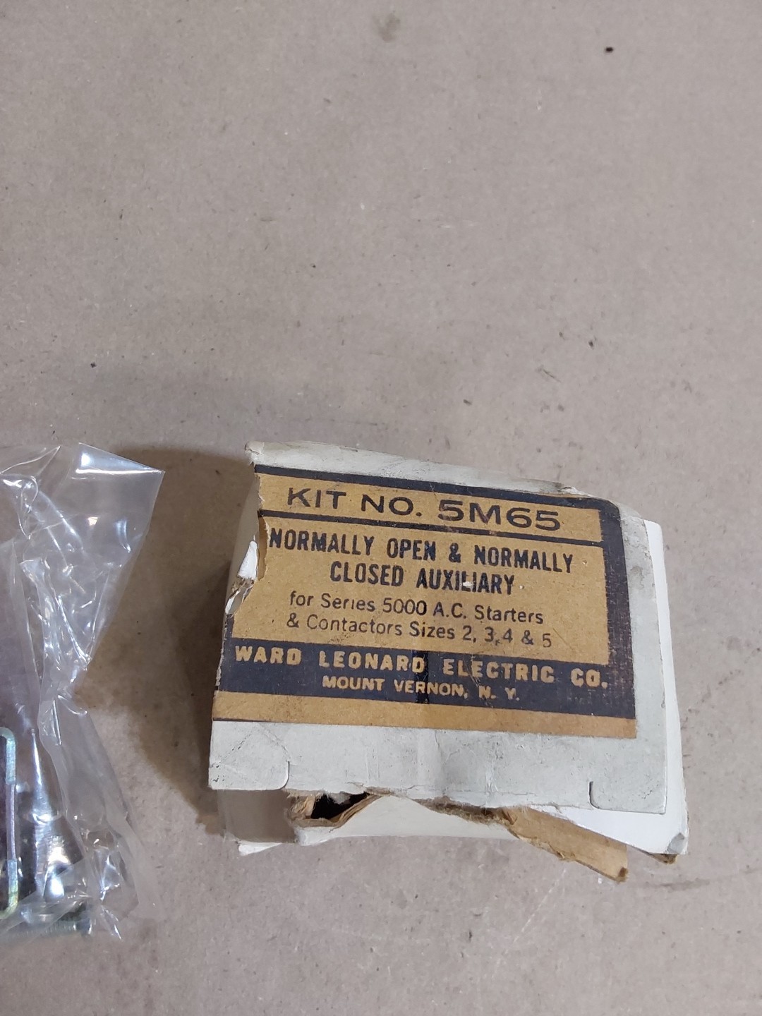 Ward Leonard 5M65L N.O.-N.C. Low Power Auxiliary Contact Assembly