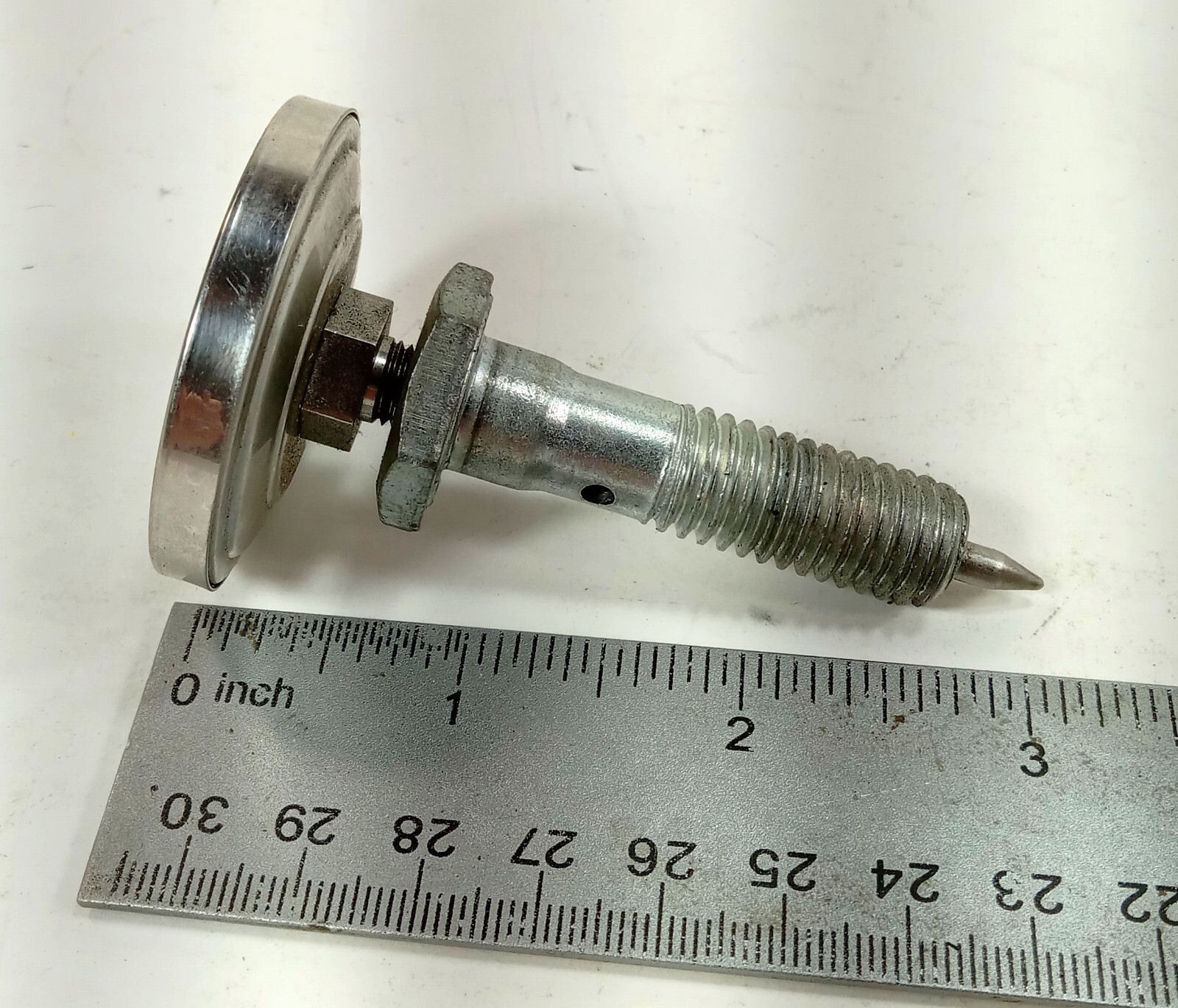 1 USED TEL-TRU 0-220 F 1-3/4 DIA 3″ STEM THERMOMETER ***MAKE OFFER***