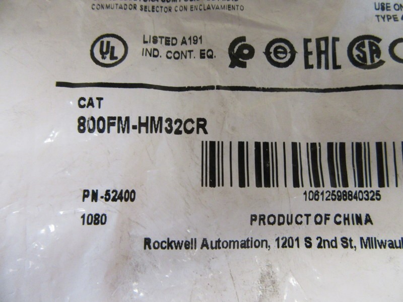 Allen Bradley 800FM-HM32CR Selector Switch