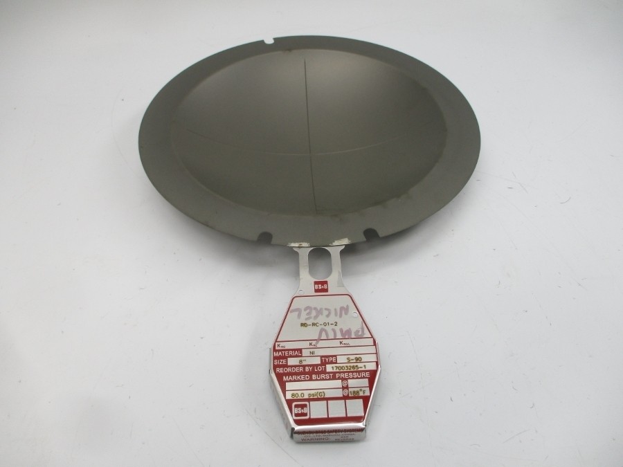 BS&B SAFETY SYSTEMS S-90 RD-RC-01-2 80.0PSI 188’F 8″ NSMP