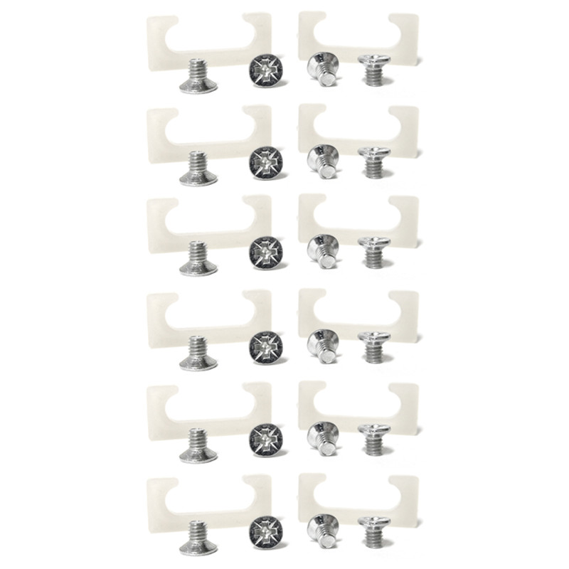 6 x Screws & Door Stops 217/00059/00 Black Chrome or Grey Door Handle