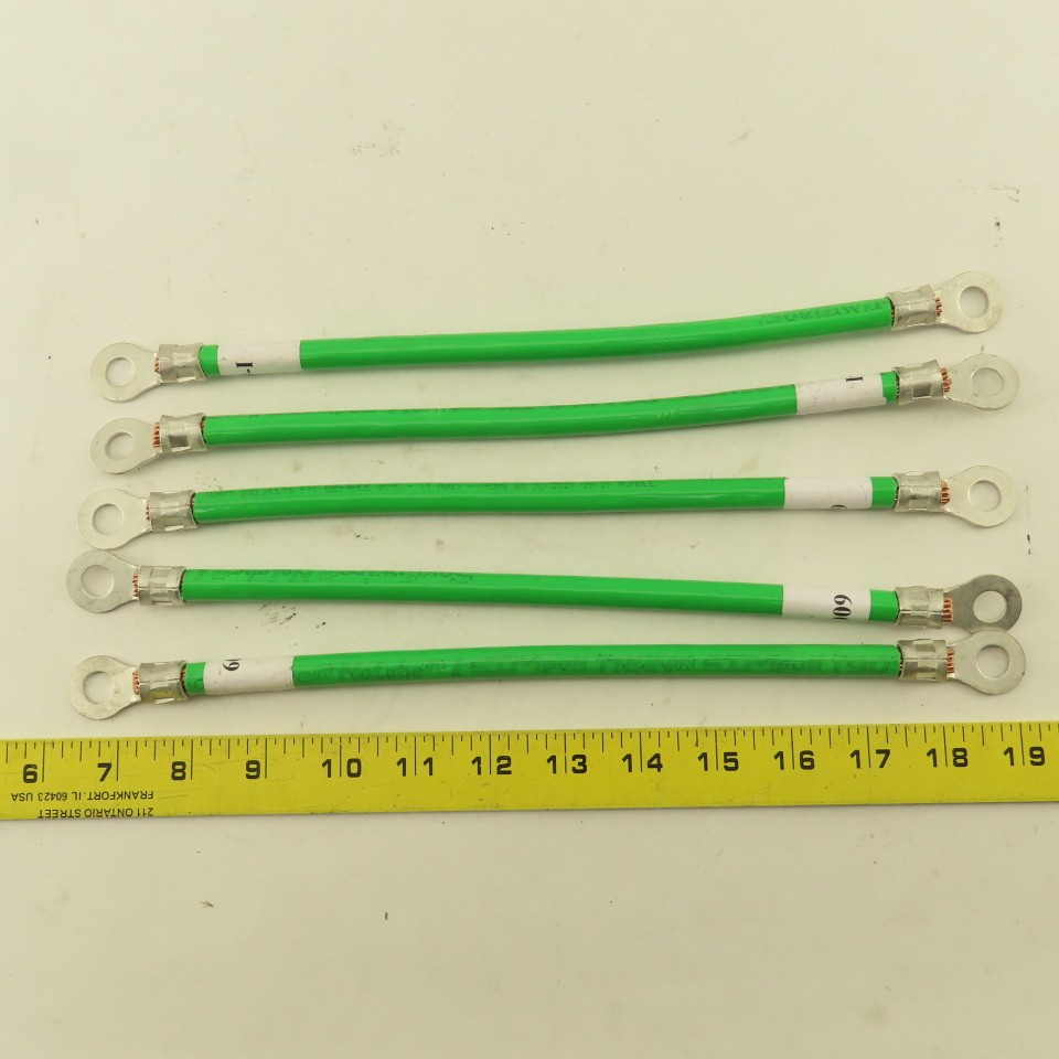 1/0 AWG Stranded Copper Wire Industrial Ground Heavy Duty System 12″ Lot of 5