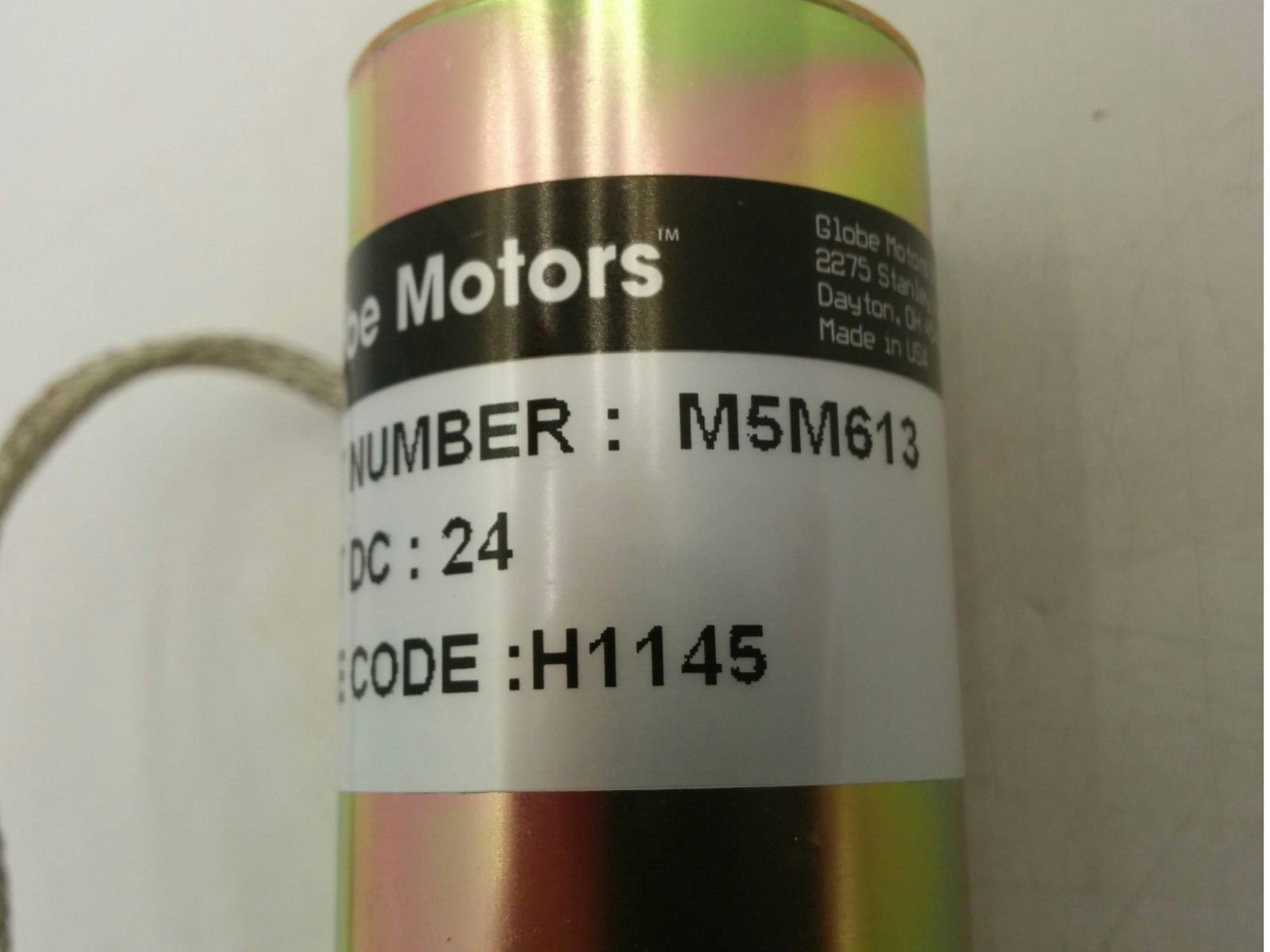 GLOBE MOTORS M5M613 MOTOR, 24VDC, NNB