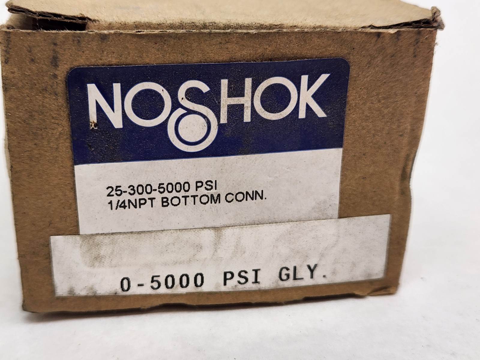 NEW NOSHOK 25-300-5000-PSI Pressure Gauge, Glycerin Filled, 1/4″ NPT Bottom