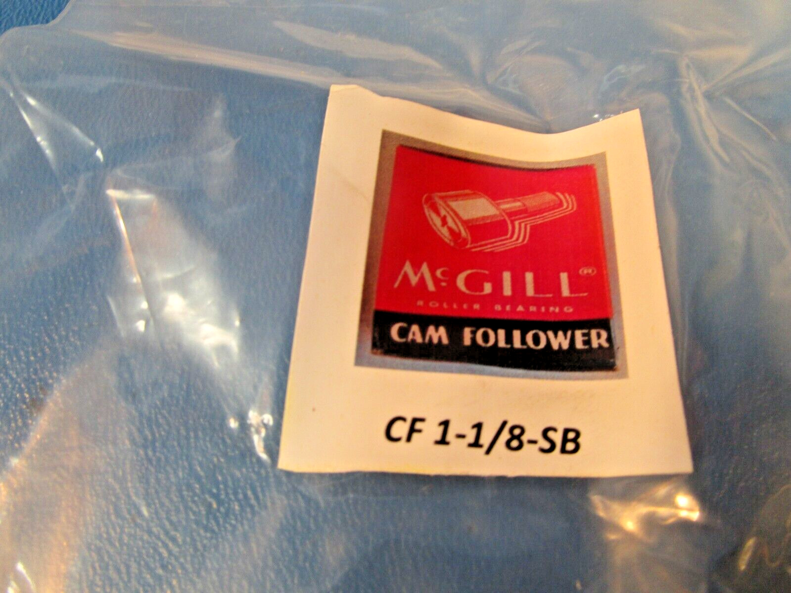 McGill CF 1 1/8 SB, Flat Cam Follower, 1 1/8″ Roller Dia, 5/8″ Roller Width, 1″