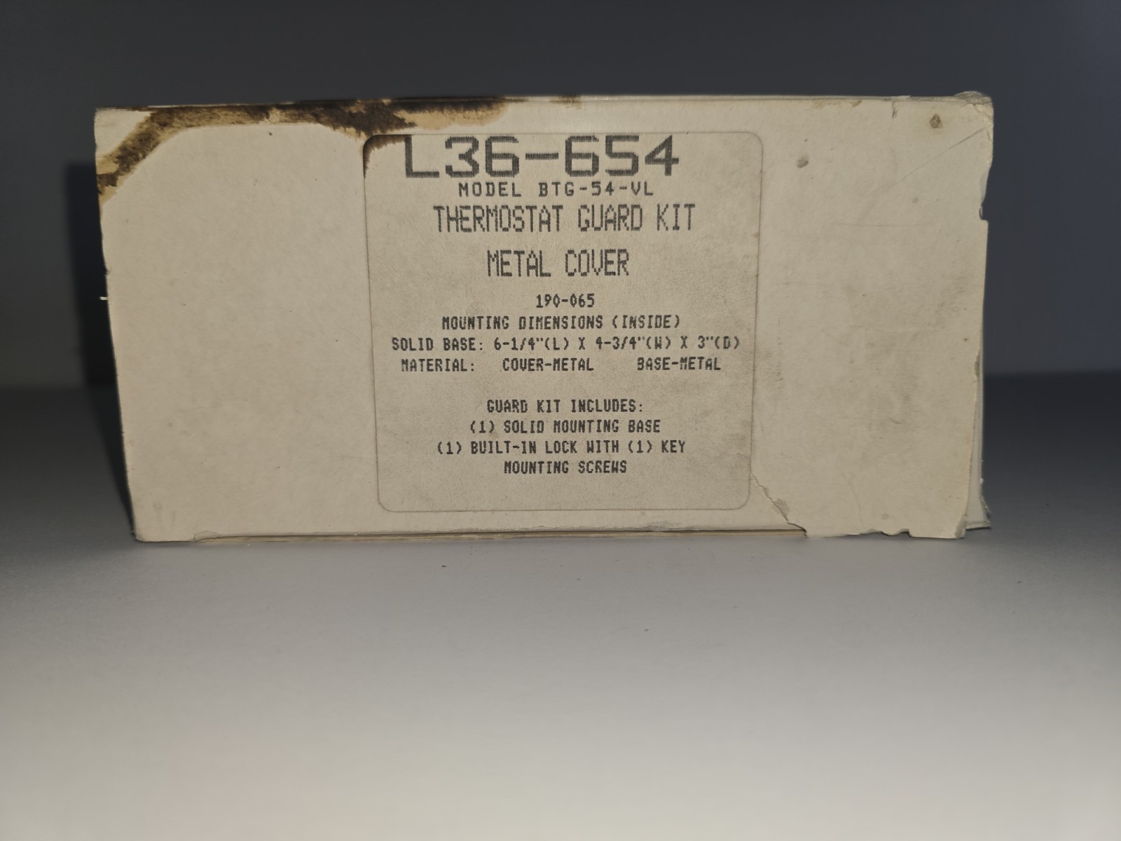 Robertshaw Model BTG-54-VL Thermostat Guard Kit