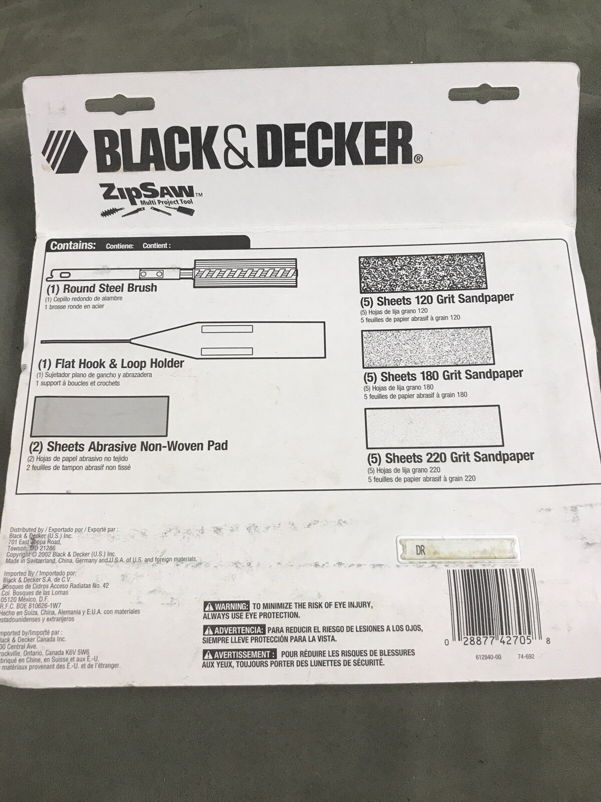 BLACK & DECKER 74-692 19 Piece Zipsaw Material Removal Set