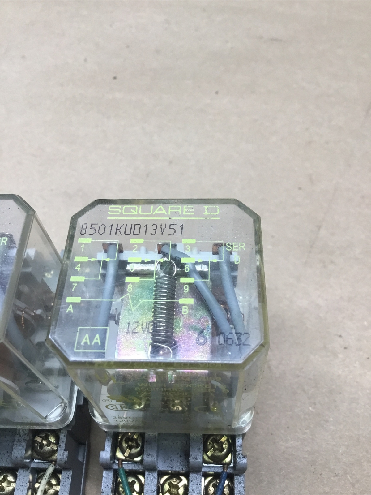 SQUARE D 8501 KUD13V51 C 12VDC #710K131
