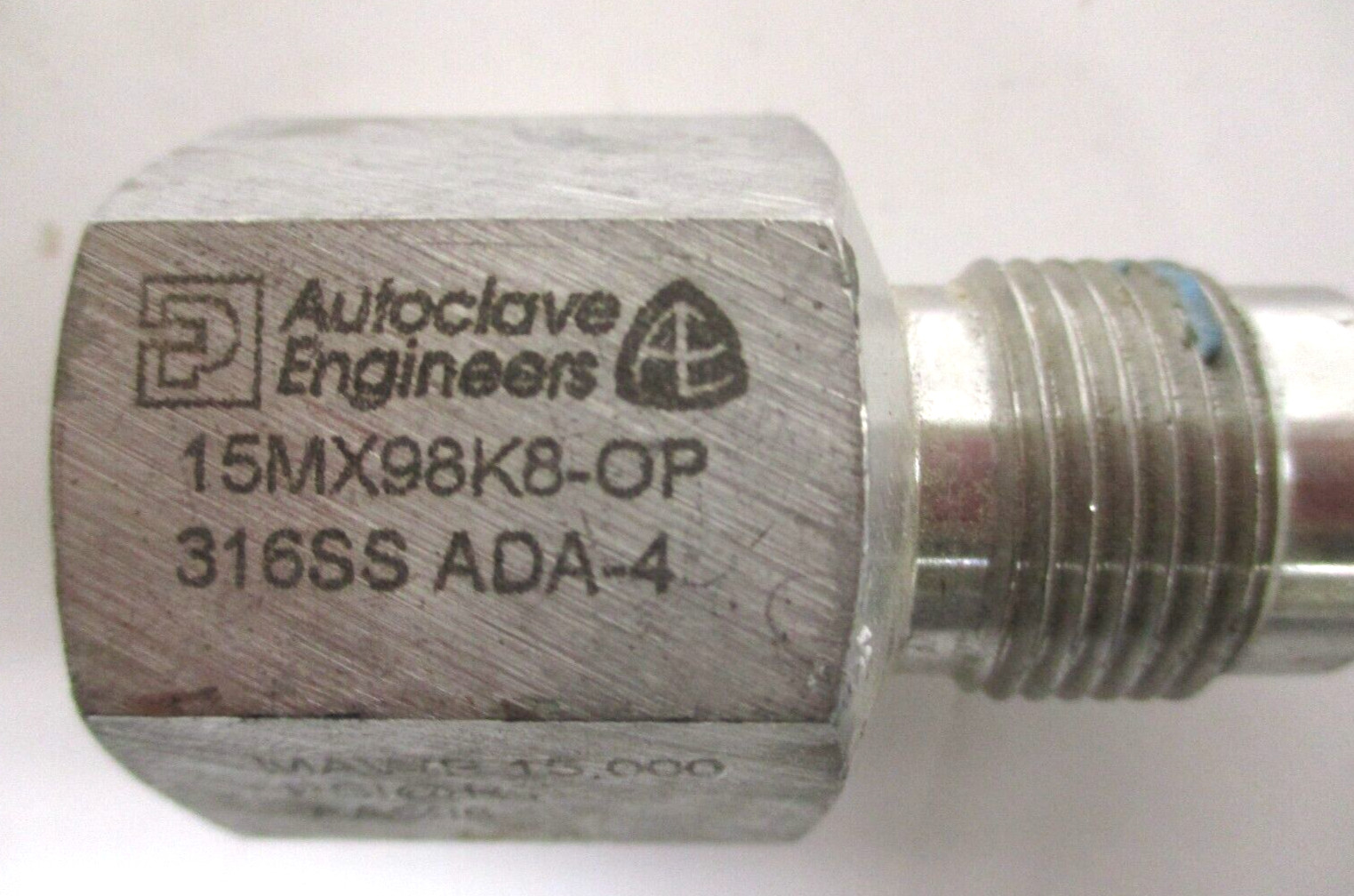 PARKER – AUTOCLAVE ENGINEERS , 15MX98K8-OP , 316SS , 15000 PSI , LOT OF 2 , USED