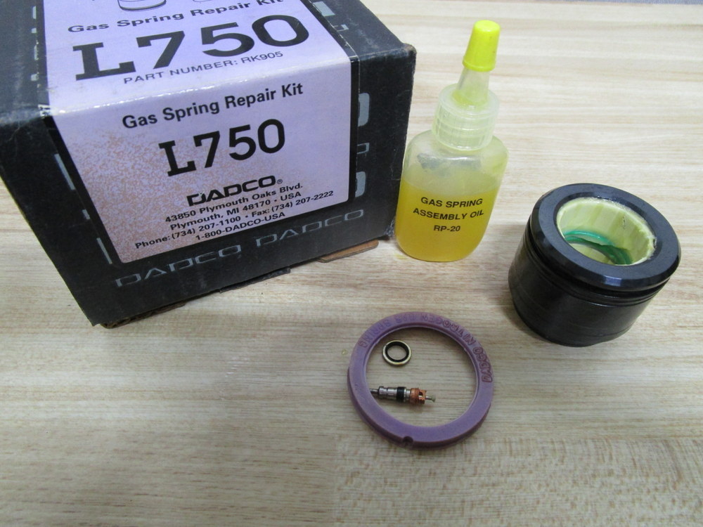 Dadco L750 Gas Spring Repair Kit RK905 Oil Included