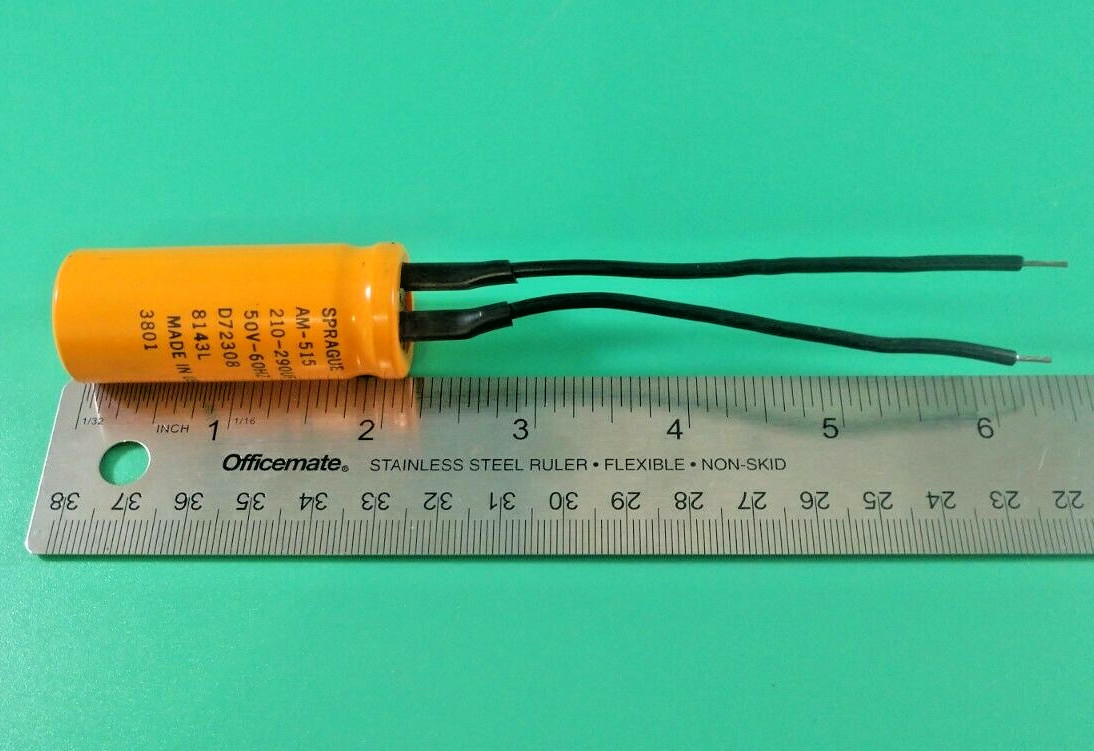 SPRAGUE AM-515 RADIAL CAPACITOR 210-290uF 50V 60Hz