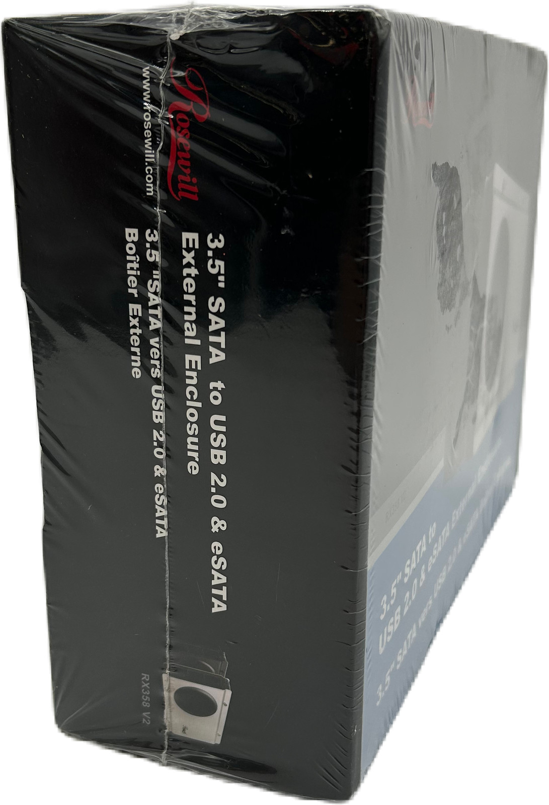 Rosewill RX358 V2 3.5″ SATA External Enclosure Silver HDD USB