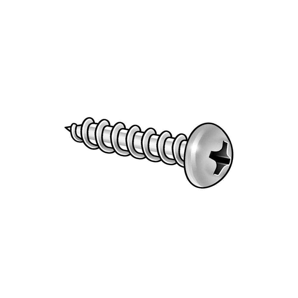 GRAINGER APPROVED U51662.013.0075 ShtMtlScrw,Scrw Sz #6,18-8SS,3/4″L,PK100 31JN1
