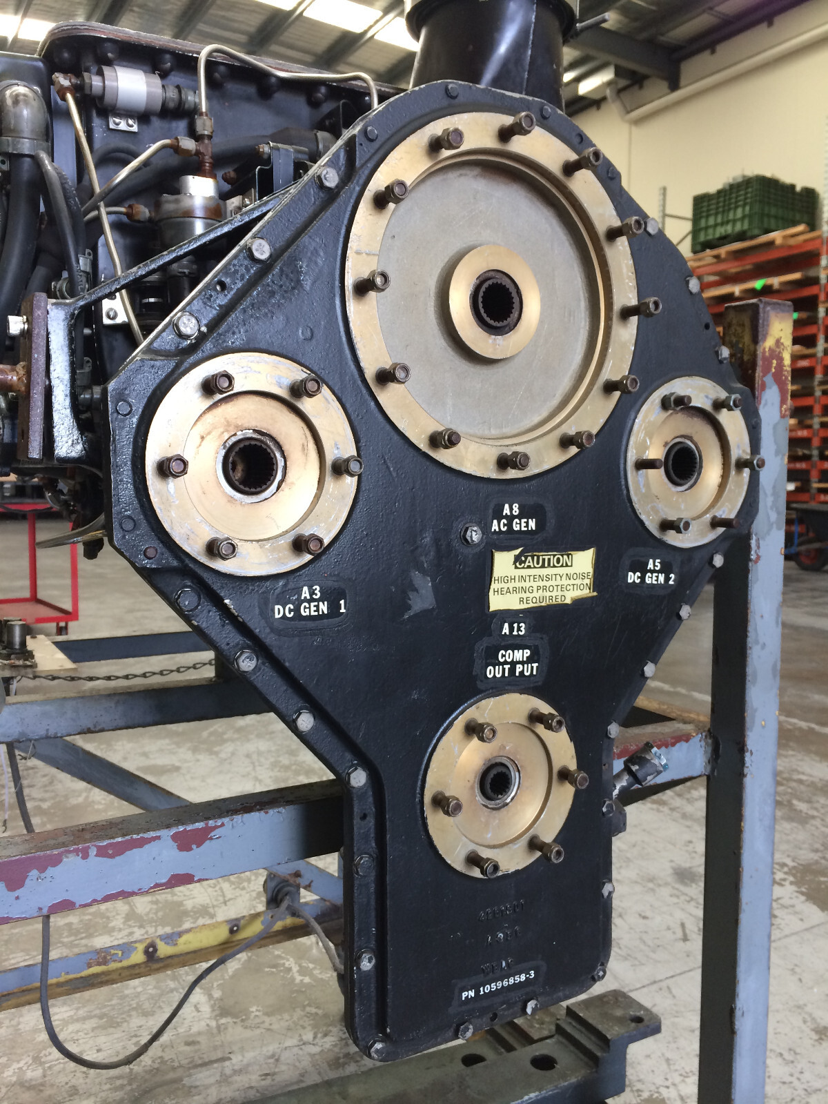 Garrett Airesearch GTCP85-102 gas turbine engine AC+DC GENERATORS 39 HOURS TSO