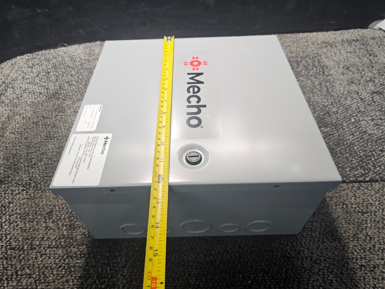 Hammond Mfg CHKO12126 12x12x6 In Enclosure, Junction Box Mild Steel, Gray