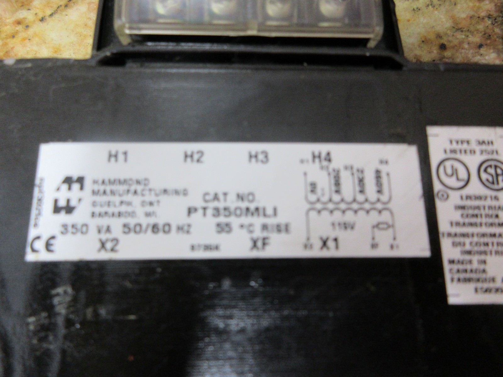 1998 HARDINGE COBRA LC-65 HAMMOND PT350MLI MACHINE TRANSFORMER EACH 1