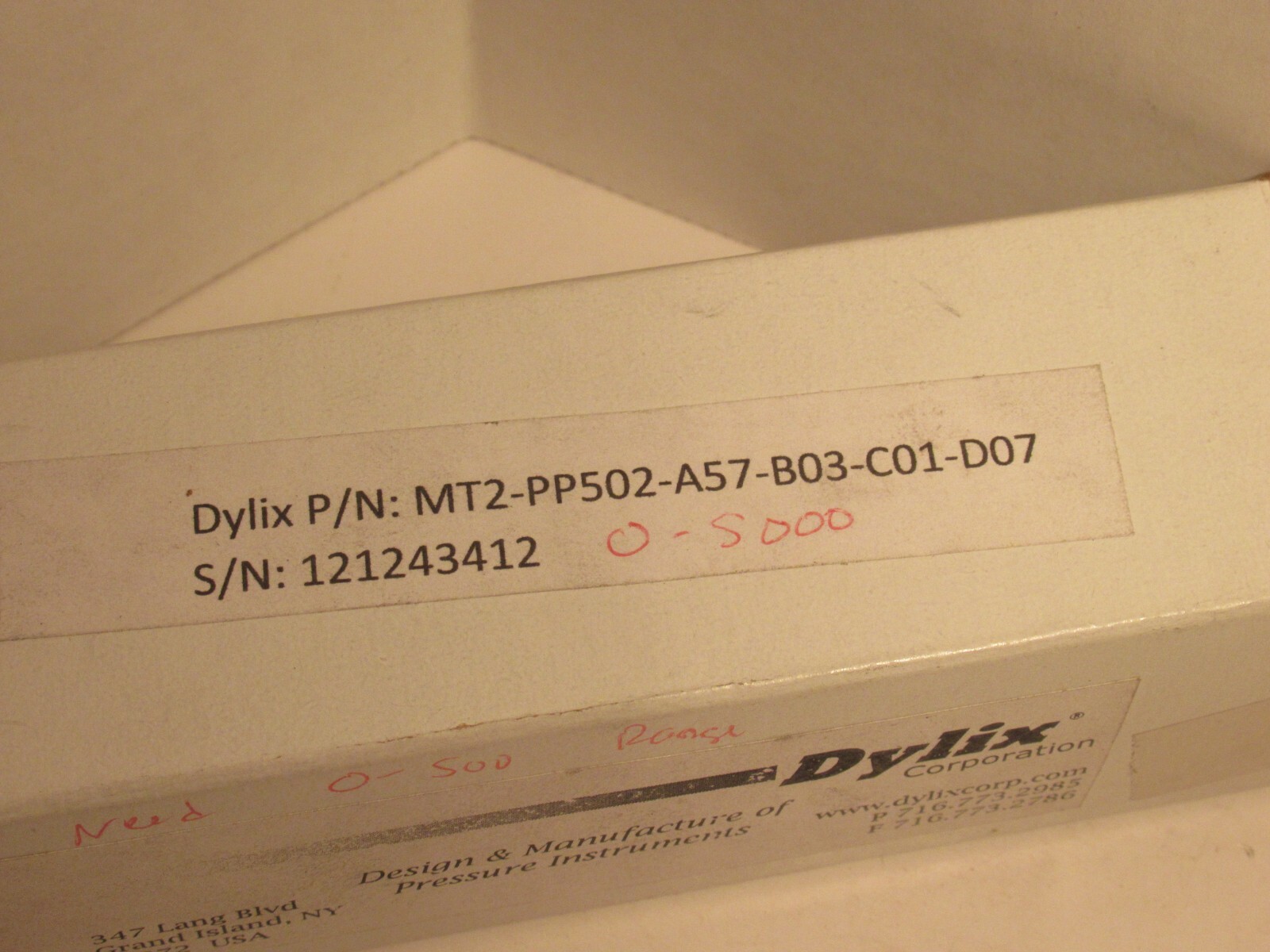 DYLIX MT2-PP502-A57-B03-C01-D07 PRESSURE TRANSMITTER NEW