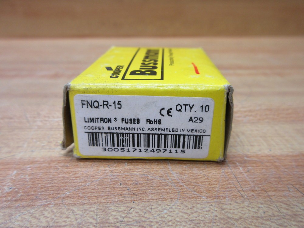 Buss FNQ-R-15 Bussmann Fuse Cross Ref 4TWK7 (Pack of 10)