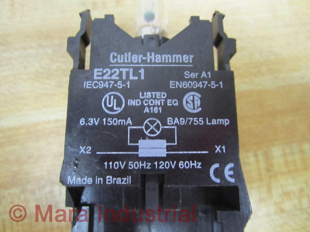 Cutler Hammer E22TL1 Eaton Transformer Unit Light Module