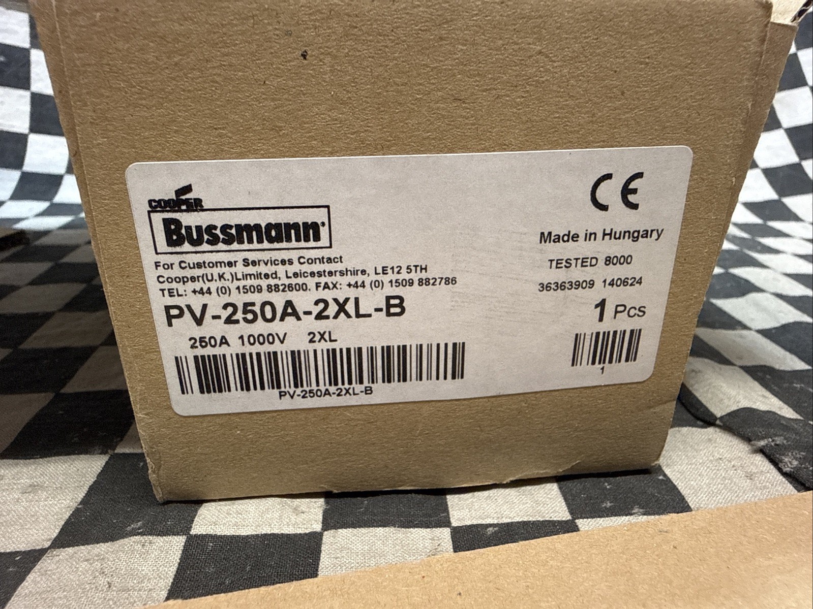 BUSSMANN PV-250A-2XL-B, PV250A2XLB, 41E523, PV-2XL, Fast Acting, 250 A, 1000VDC