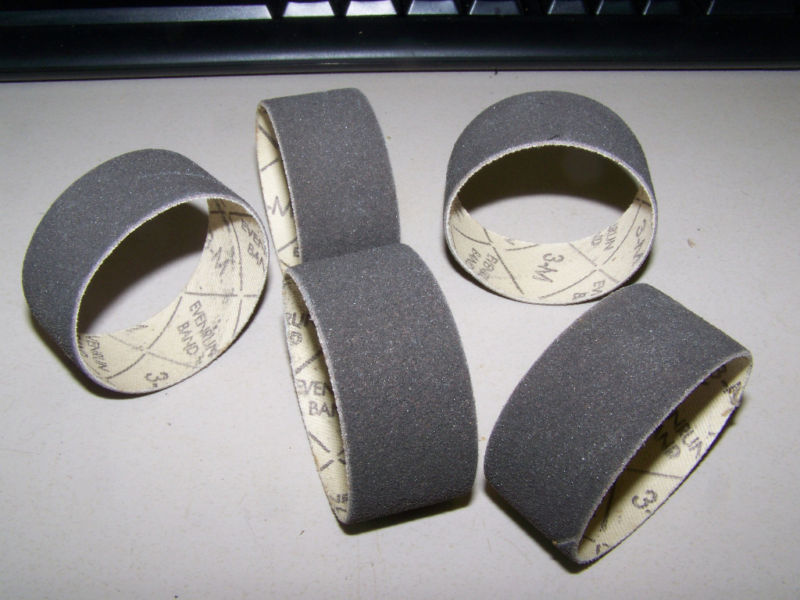 3 M sanding rolls lot of 5 2 od x 1 wide new abrasive