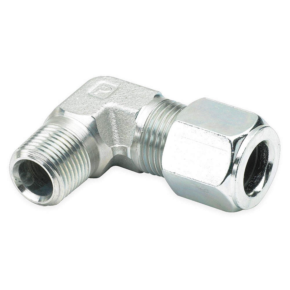 PARKER 6-8 CBU-SS Elbow, 90,316 SS,Comp,3/8Inx1/2In 1DDB9