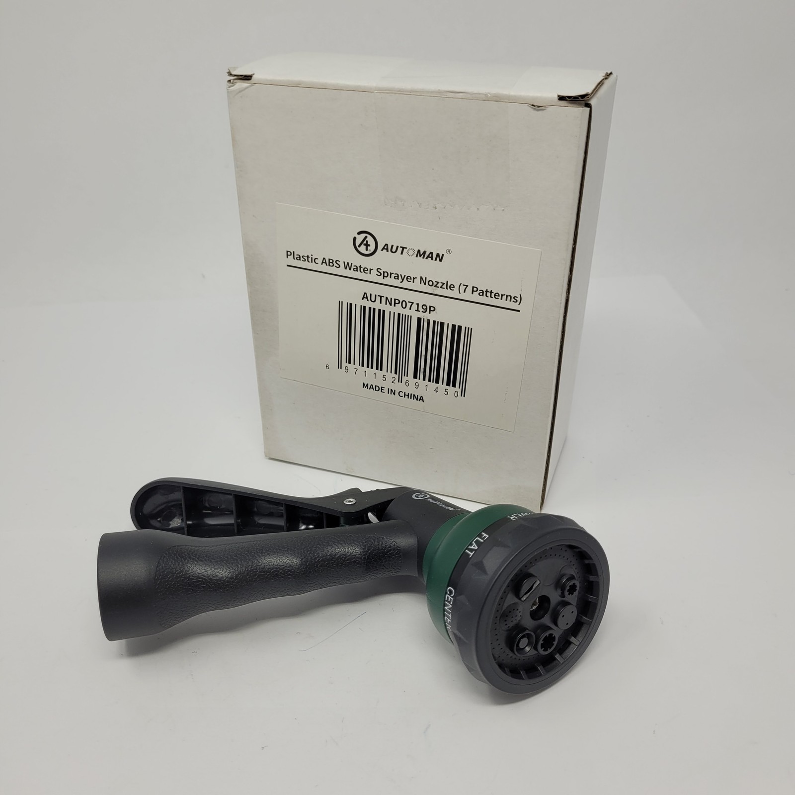 Automan AUTNP0719P ABS Water Sprayer Nozzle, 7 Pattern – NEW