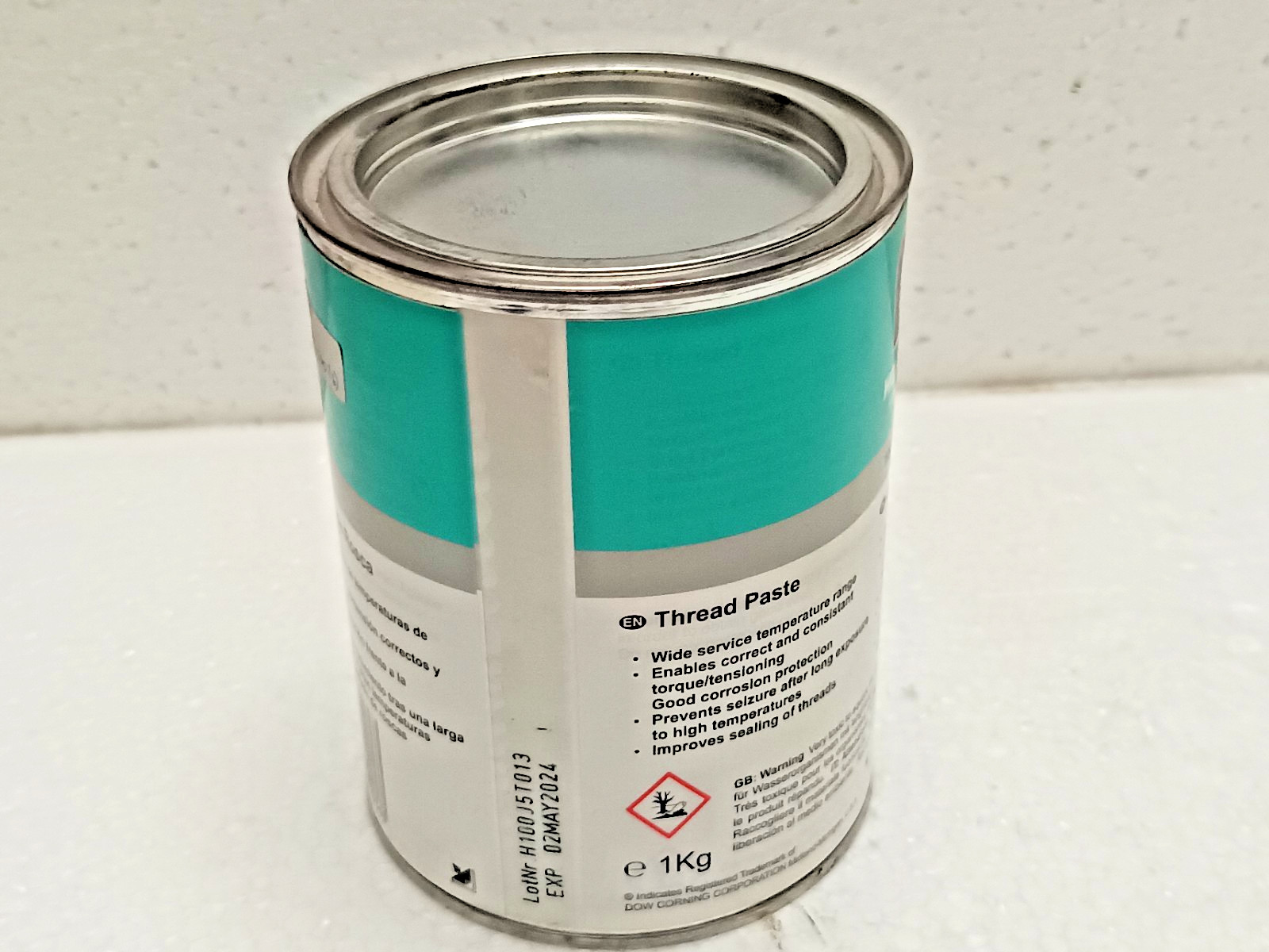 Molykote 1000 Thread Paste 1 kg Tin Dow Corning Lubricant Grease Molykote