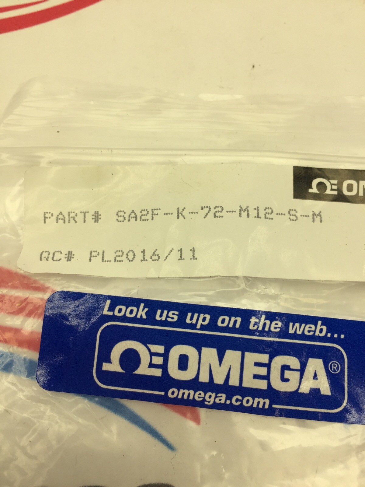 OMEGA ENGINEERING SA2F-K-72-M12-S-M SELF ADHESIVE THERMOCOUPLE