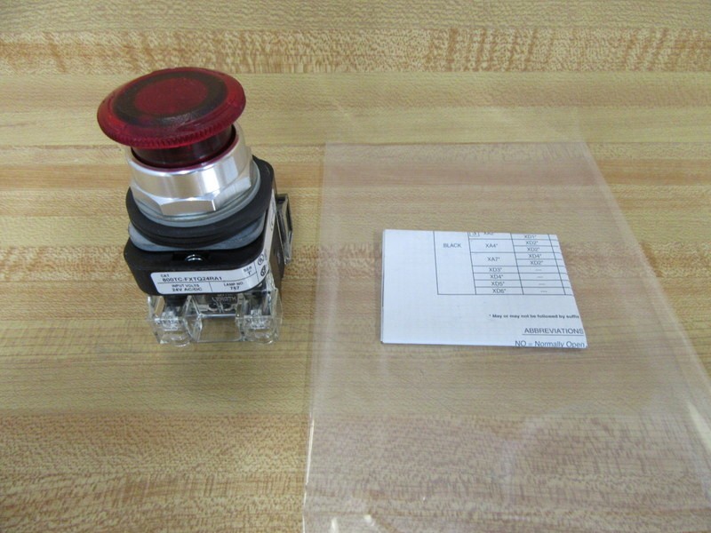 Allen Bradley 800TC-FXTQ24RA1 Push Pull Switch (Pack of 3)