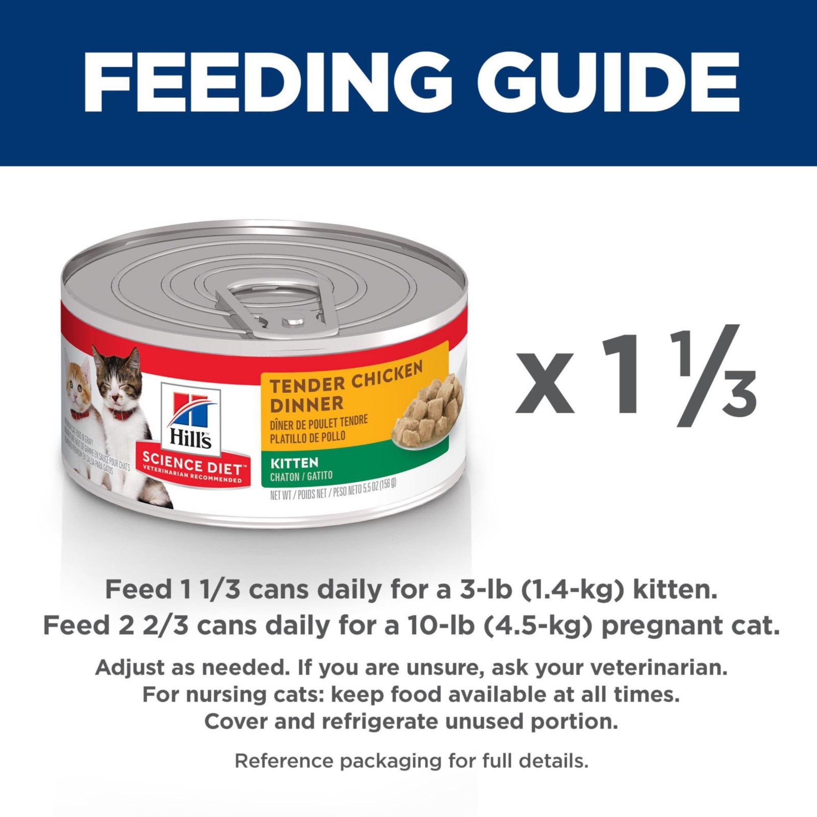 Hill’s Science Diet Kitten Wet Cat Food, Chunks & Gravy,Chicken 5.5 oz, 24 count