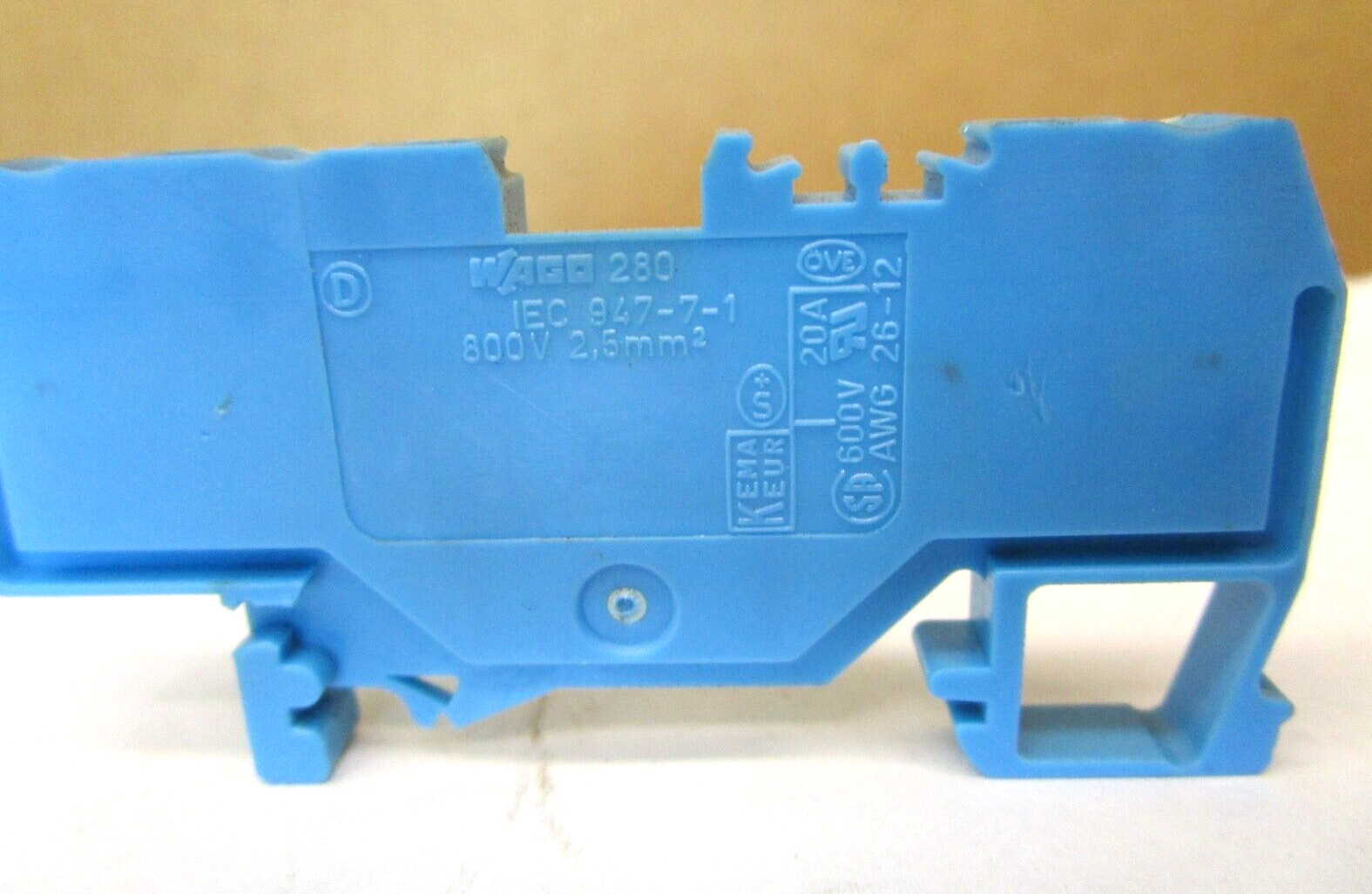 WAGO 249 WAGO 280 Blue x 24 Pcs WAGO 280 Gray x 5 Pcs w/ Rail 947-7-1 47075LR