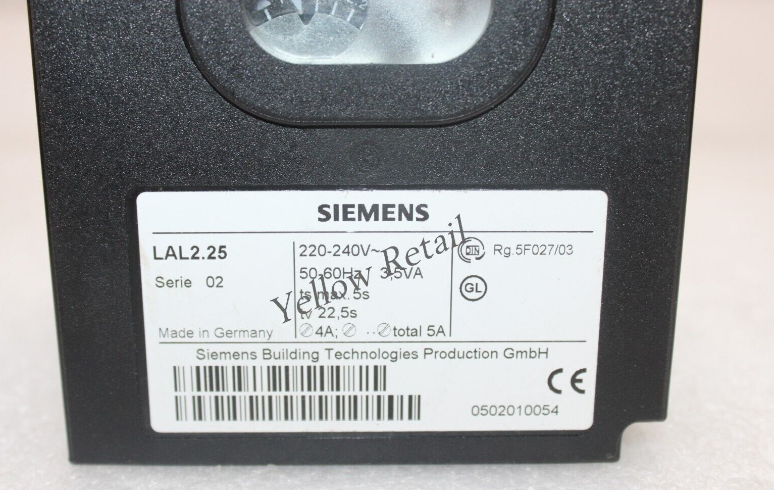 SIEMENS LAL2.25 OIL BURNER CONTROLLER 220-240V 50/60Hz LAL225
