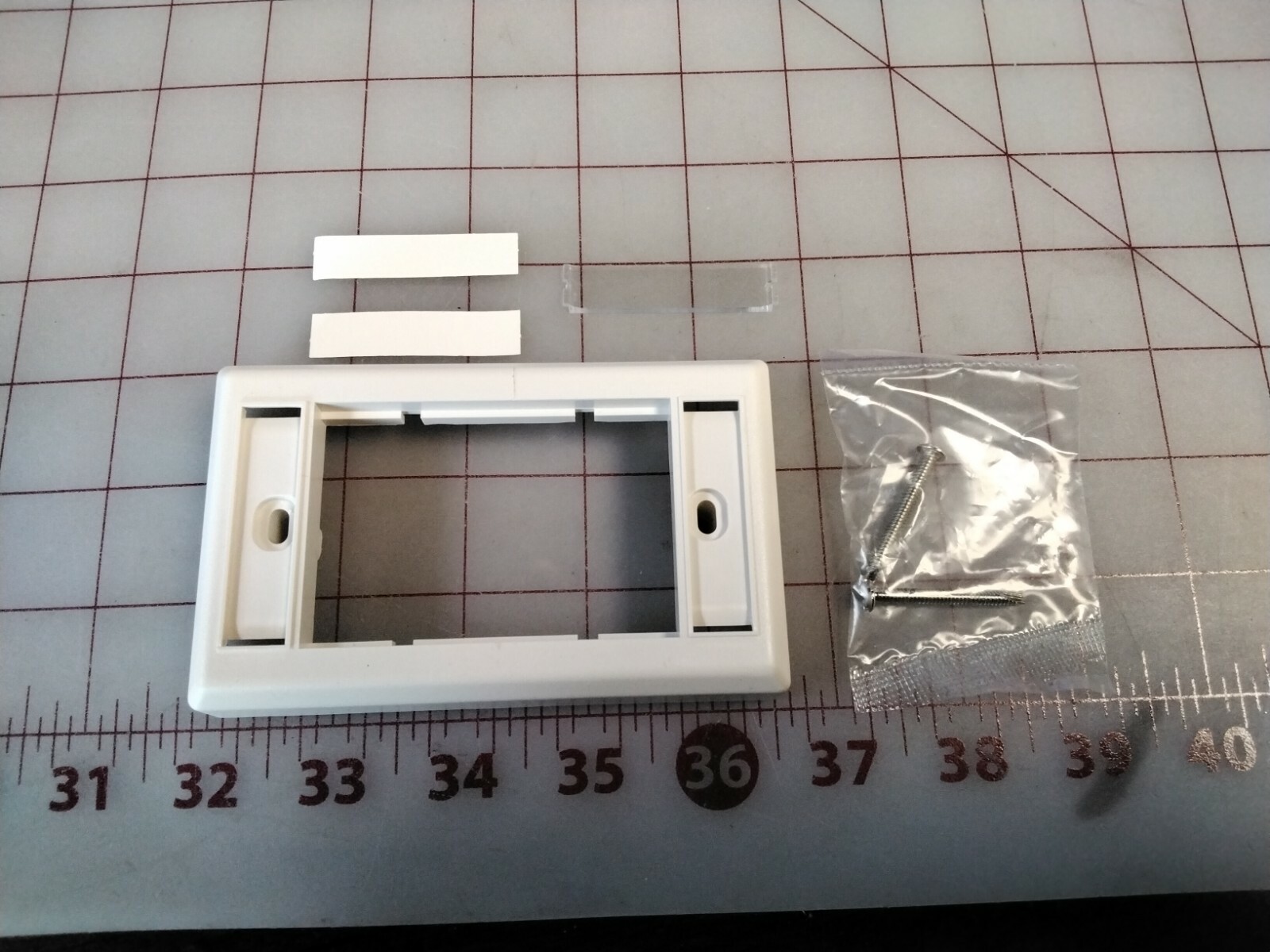 Ortronics OR-40300011 IMO II Faceplate Single Gang Fog White (Lot of 5)