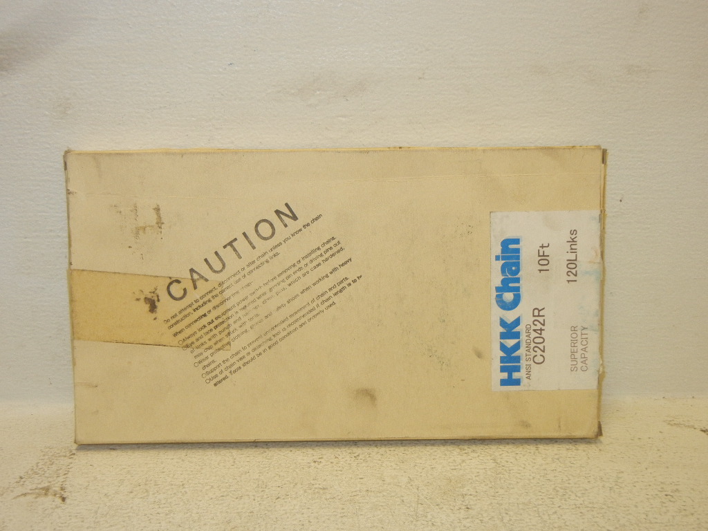 HKK CHAIN C2042R NEW 10′ SUPER CAPACITY ROLLER CHAIN 120 LINKS C2042R