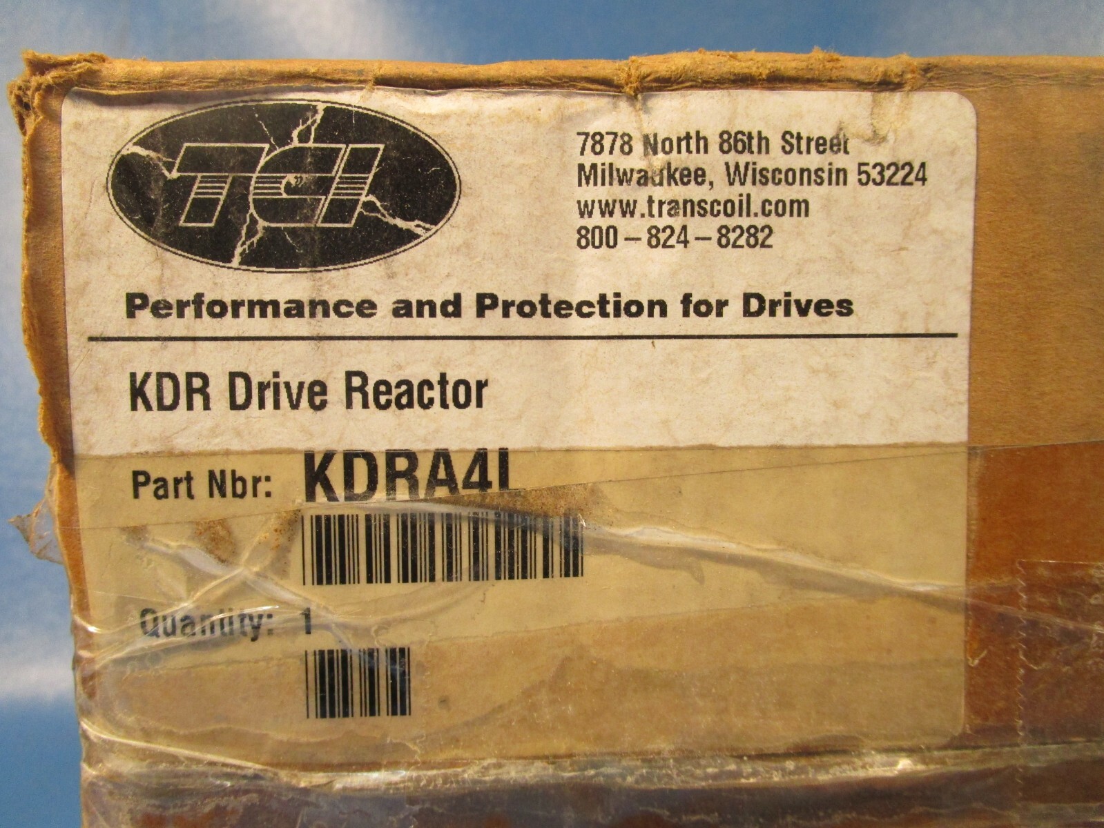 TCI KDRA4L, KDR Drive Reactor, 3PH 50/60 Hz, 600 V