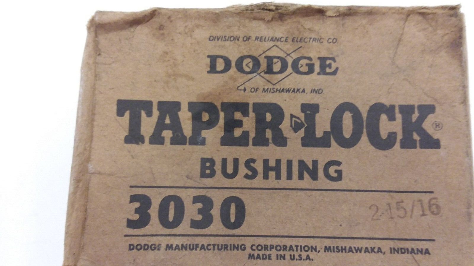 DODGE 3030 TAPER-LOCK SPLIT Steel 2-3/16″ BORE BUSHING NIB