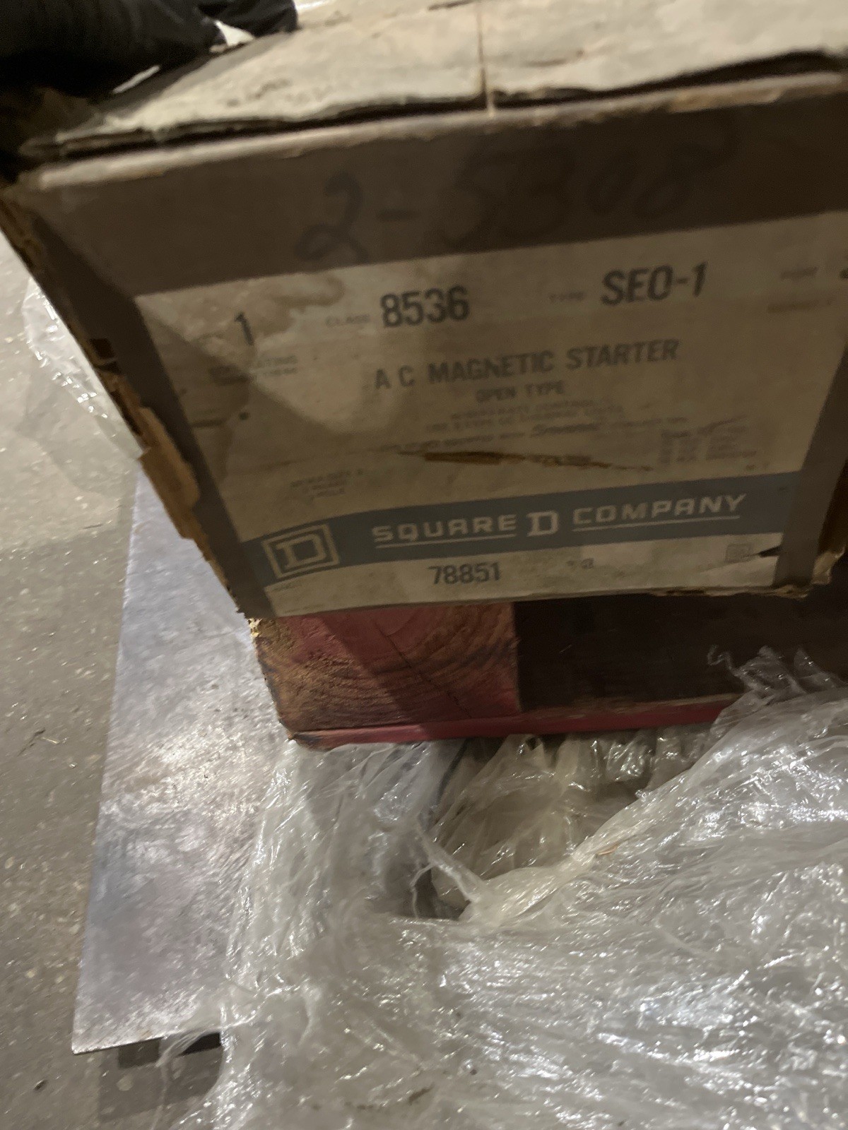 Square D 8536SEO1 AC Magnetic Starter Size 3 120V 60Hz 110V 50Hz