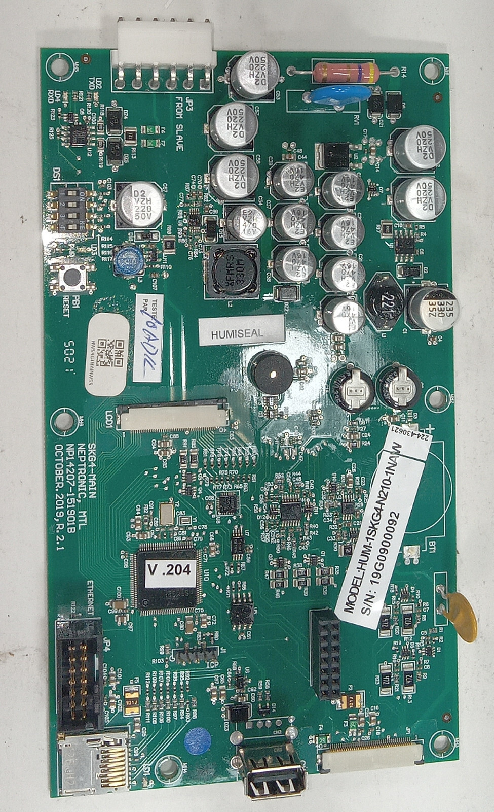 1 USED NEPTRONIC SKG NP14207-151901B MAIN HUMIDIFIER CONTROL BOARD *MAKE OFFER*