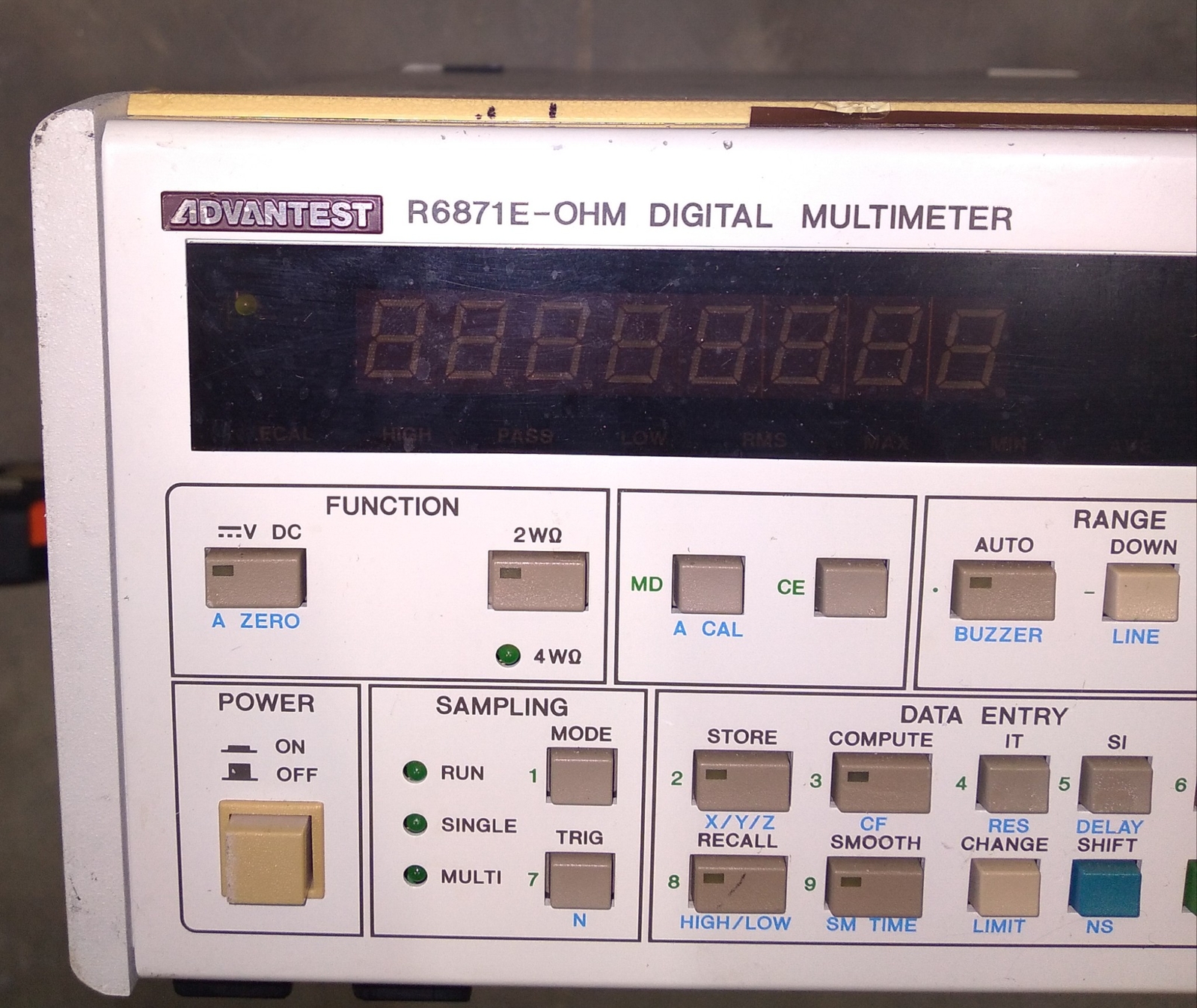 ADVAANTEST R6871E-OHM DIGITAL MULTIMETER
