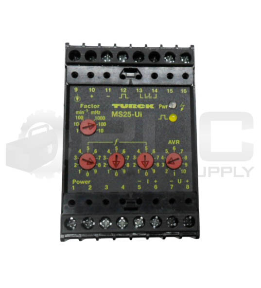 TURCK MS25-UI ROTATIONAL SPEED MONITOR 20-250V AC/DC 40-70HZ