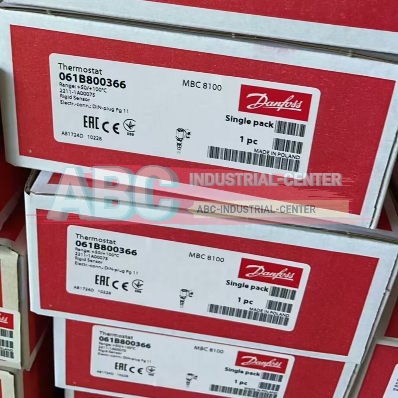 Danfoss 061B800366 MBC8100 thermostat#1pcs new in box