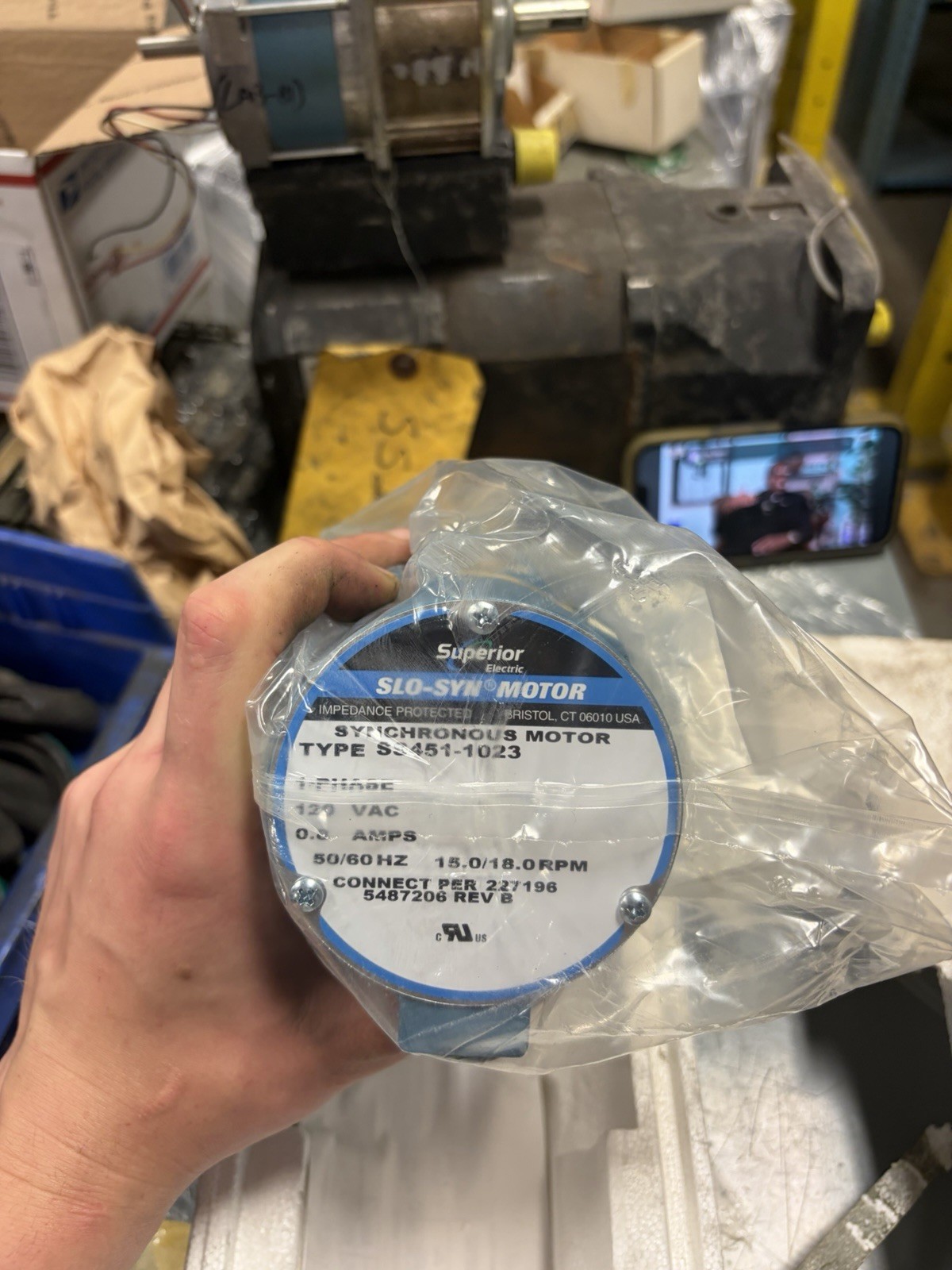 NEW SS451-1023 SUPERIOR ELECTRIC SYNCHRONOUS SLO-SYN MOTOR