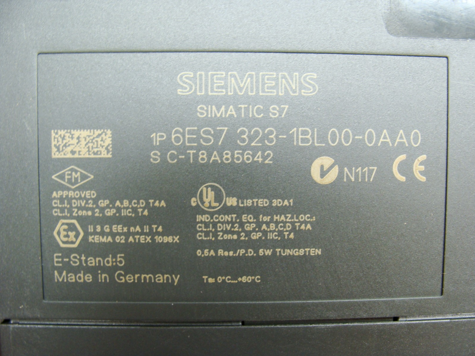 LOT OF 2 SIEMENS SIMATIC S7-300 DIGITAL COMBINATION MODULES 6ES7 323-1BL00-0AA0