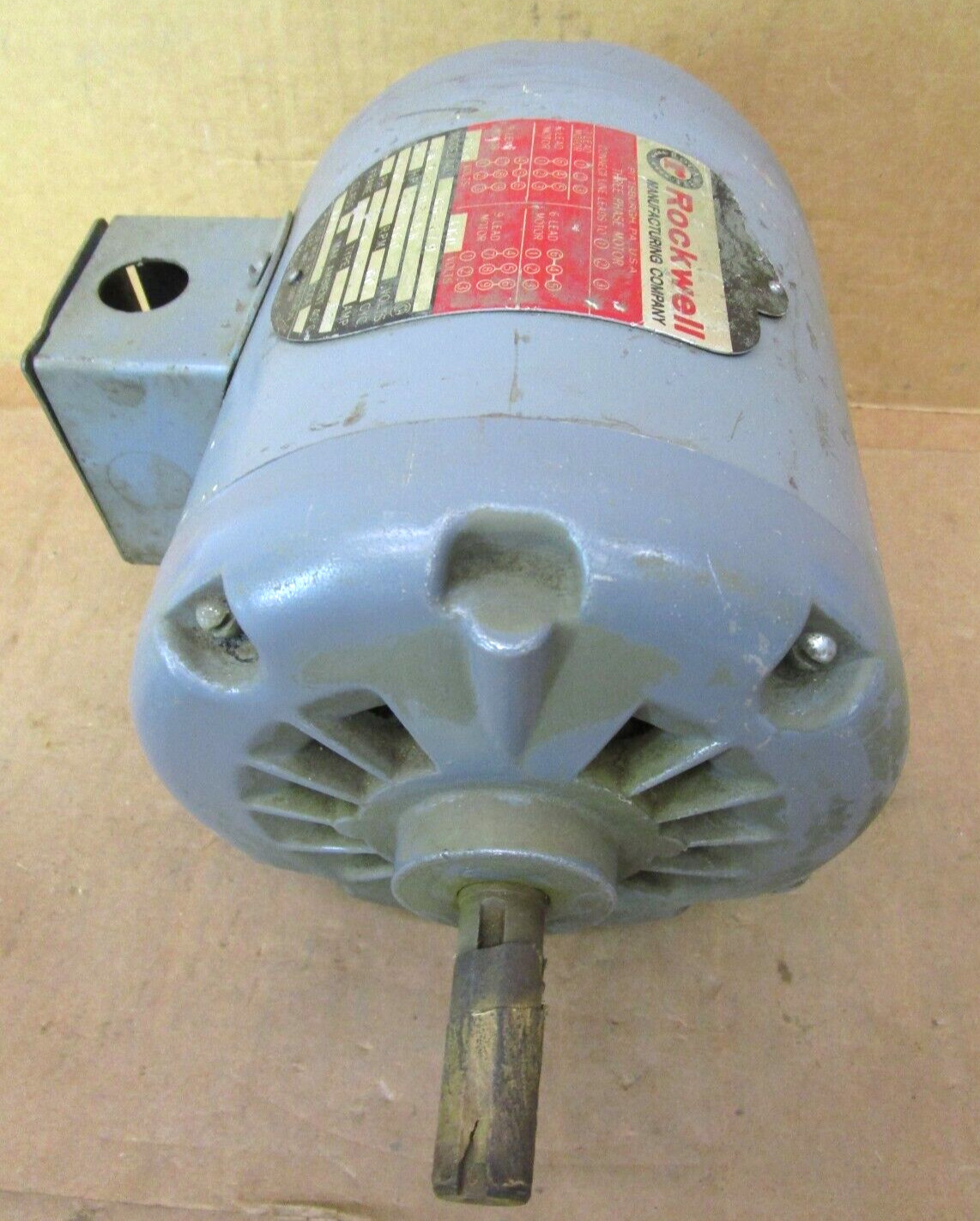 Rockwell 66-379 Electric Motor 1/2 HP 1140 RPM 230/460 Volts 51126LR