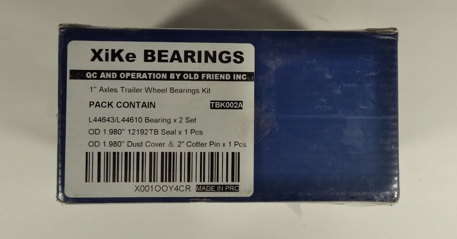 1 NEW XIKE TBK002A WHEEL BEARING KIT, L44643/L44610 NIB ***MAKE OFFER***