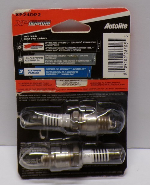 Autolite Spark Plugs XP24DP2 VJ1 21022012 For Import & Domestic Pack of 2